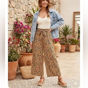 Patrons of Peace Wide Leg Floral Pants